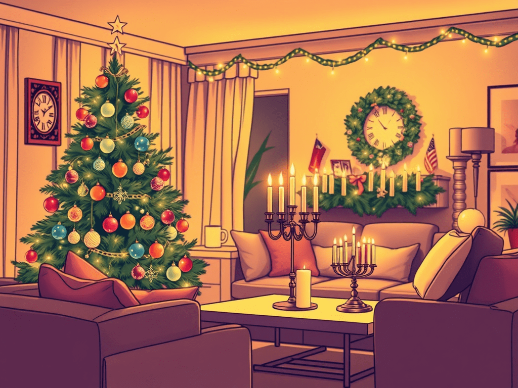 Merry Christmas and Happy Hanukkah&nbsp;Wishes